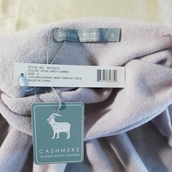 NWT Colour Works - In Cashmere Cowl Neck Sweater S - Picture 4 of 6